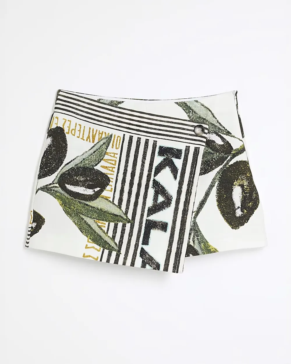 Asymmetric Bamboo Forest Art Pattern Creative Skirts