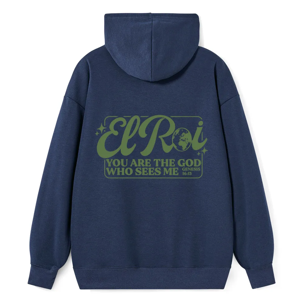 The God Who Sees Me Classic Christian Hoodie