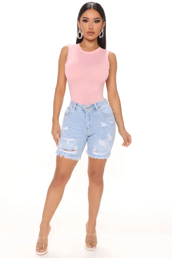 Alana Sleeveless Bodysuit - Pink