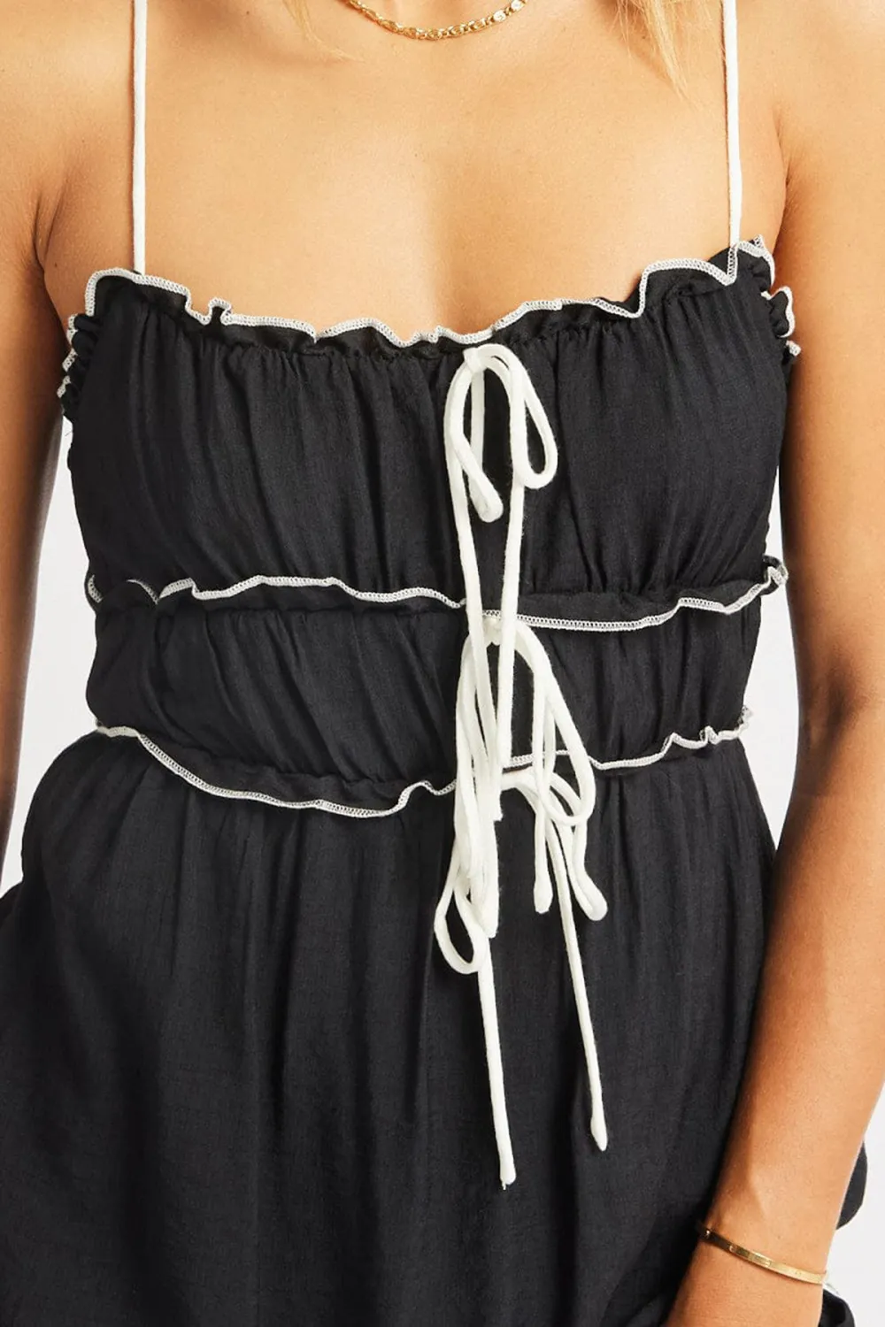 Black Fit And Flare Dress Mini