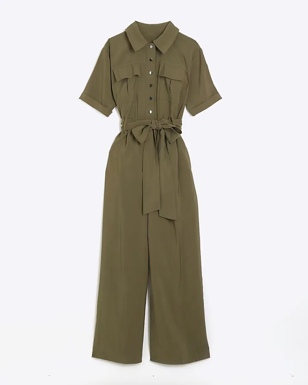Long Pants Elegant Style Lapel Women's Jumpsuits