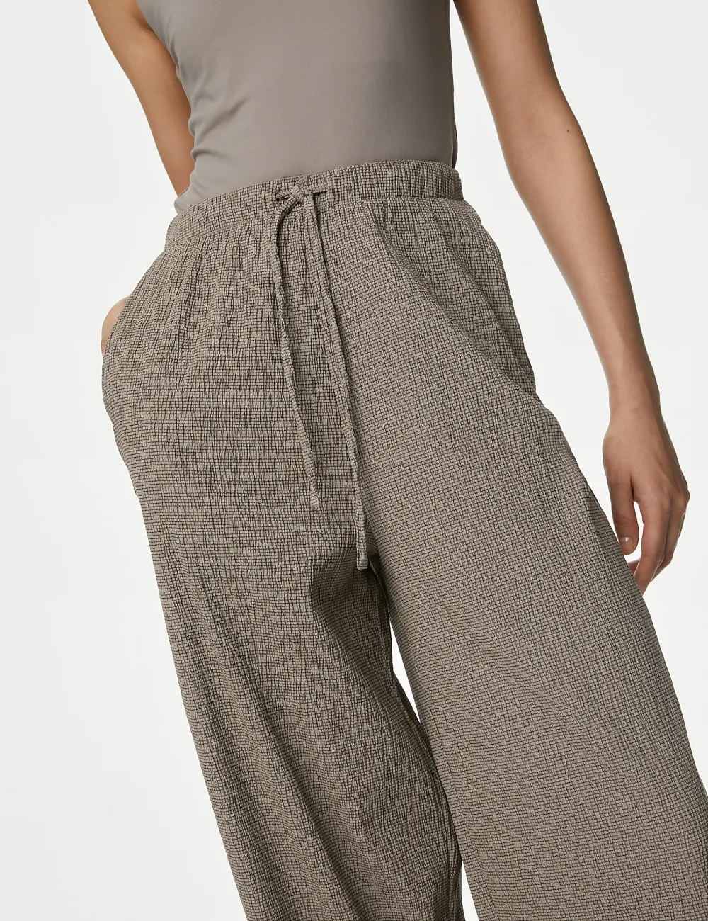 Brown Wide Leg Pants