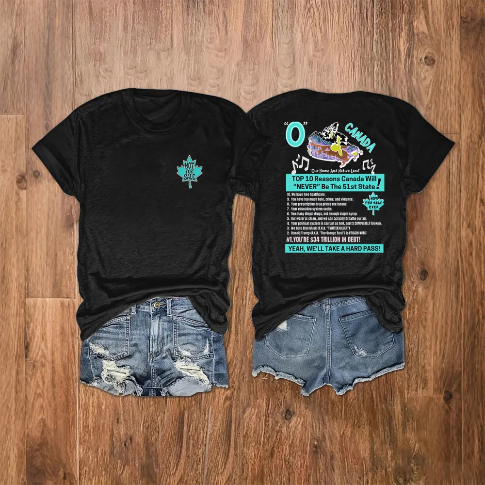 Women's Canada Are Not For Sale T-Shirt