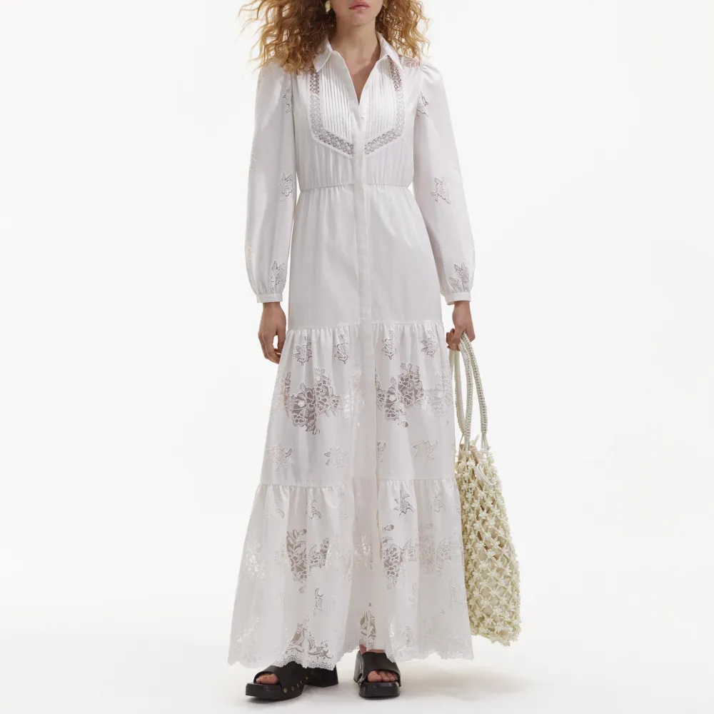 White Cotton Maxi Dress