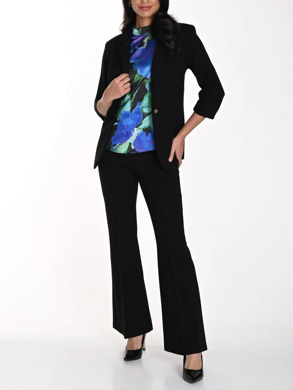 Black High - Waist Flared Pants