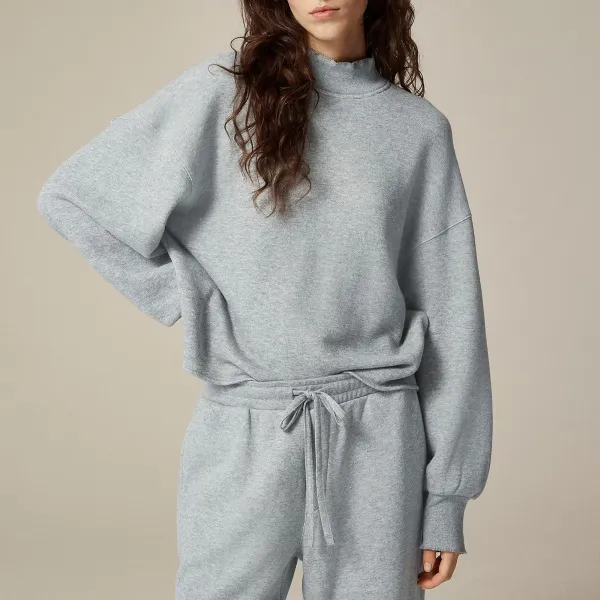 Casual Grey Cotton Sweatshirts