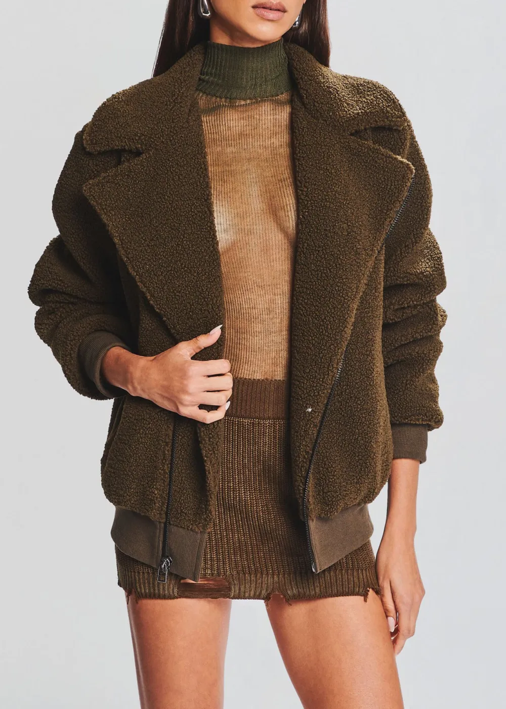 Soft Teddy Fabric Jacket