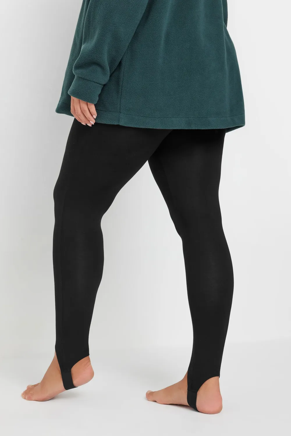 Curve Black Stretch Stirrup Leggings