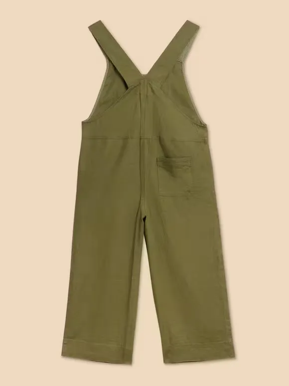 Crop Linen Dungaree