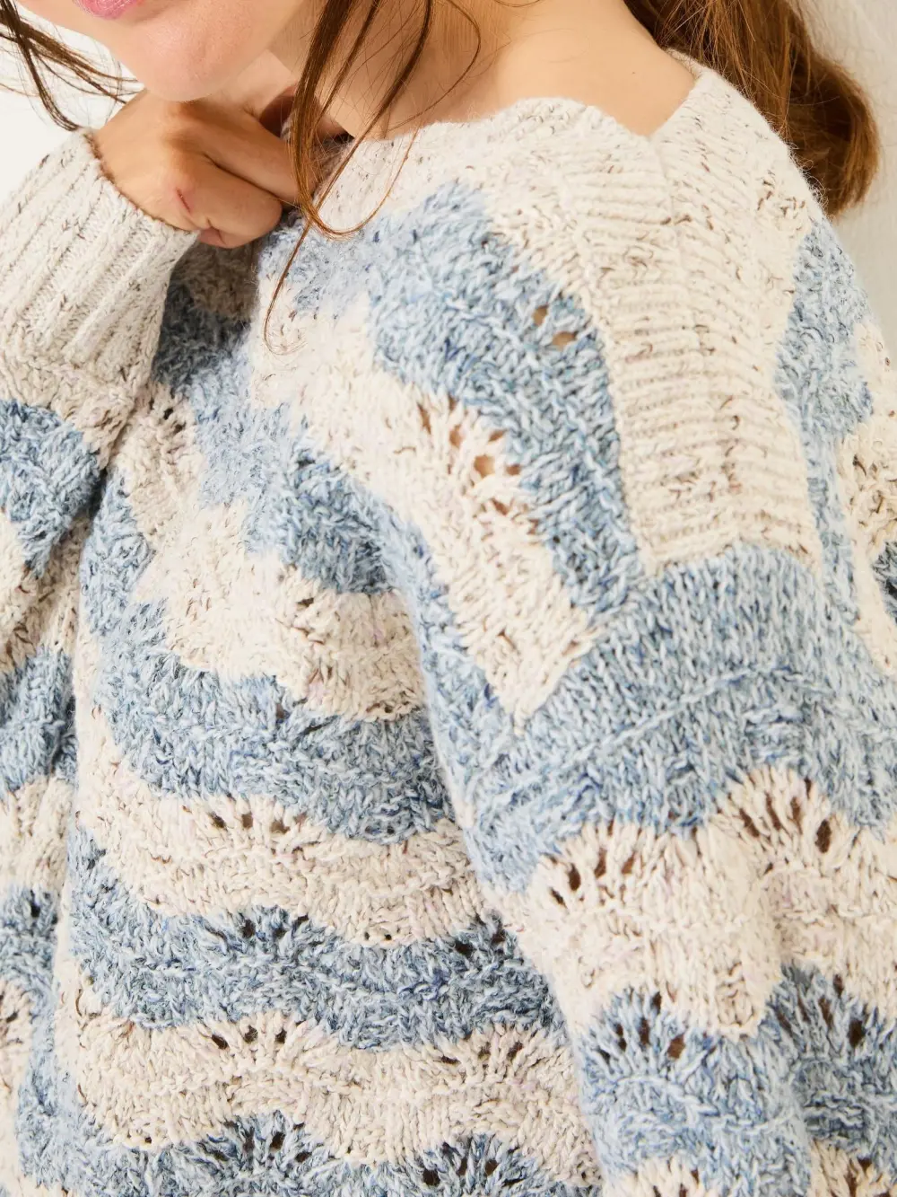 Texture Stripe Knitted Jumper