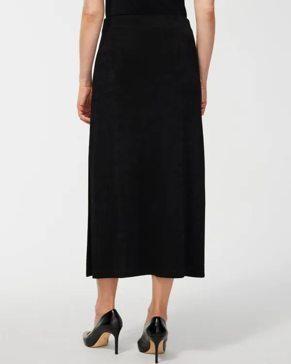 Split Hem Midi Skirt