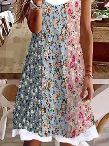 Casual Loose Floral Dress