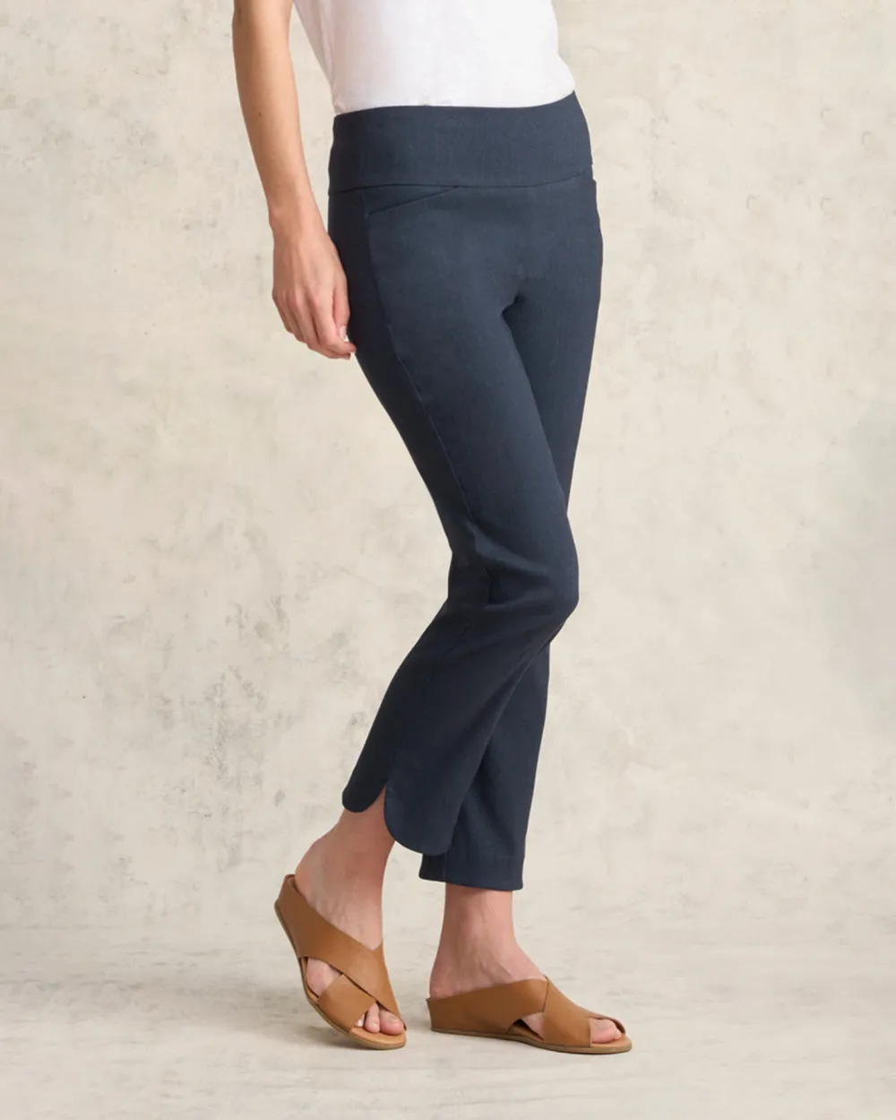 High Waisted Slim Fit Pants