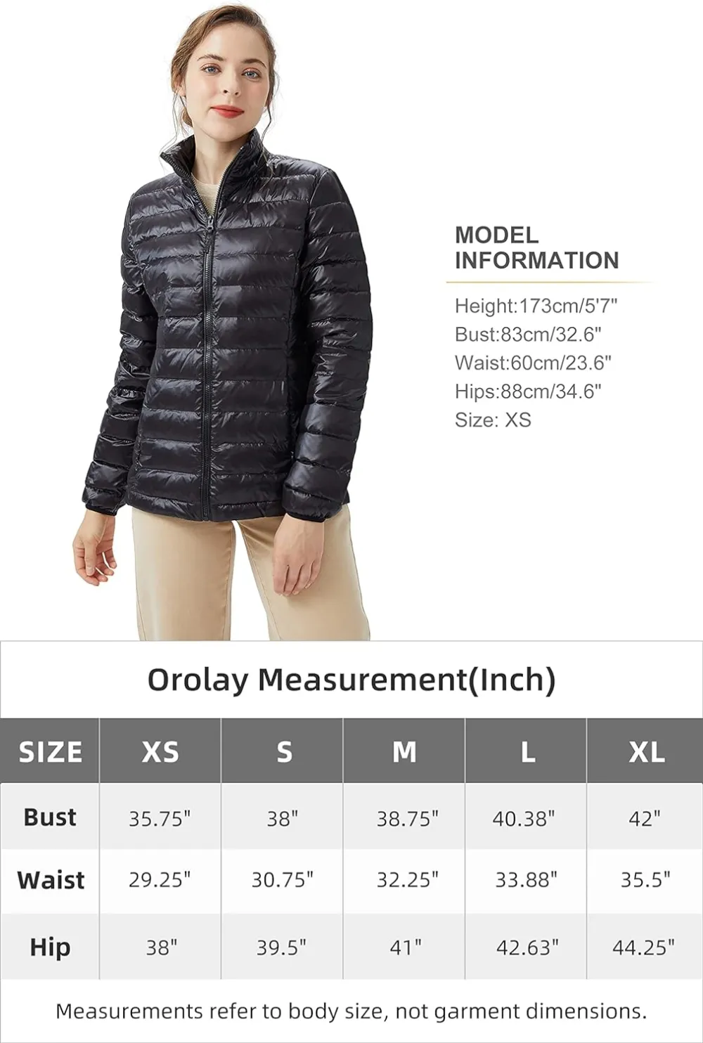 Women's Lightweight Packable Down Jacket Quilted Puffer Coat with Stand Collar