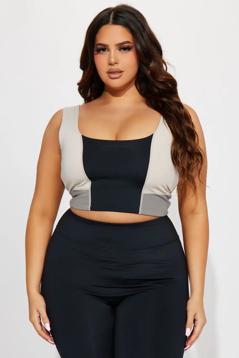 Nina Elevate Active Sports Bra - Charcoal/combo