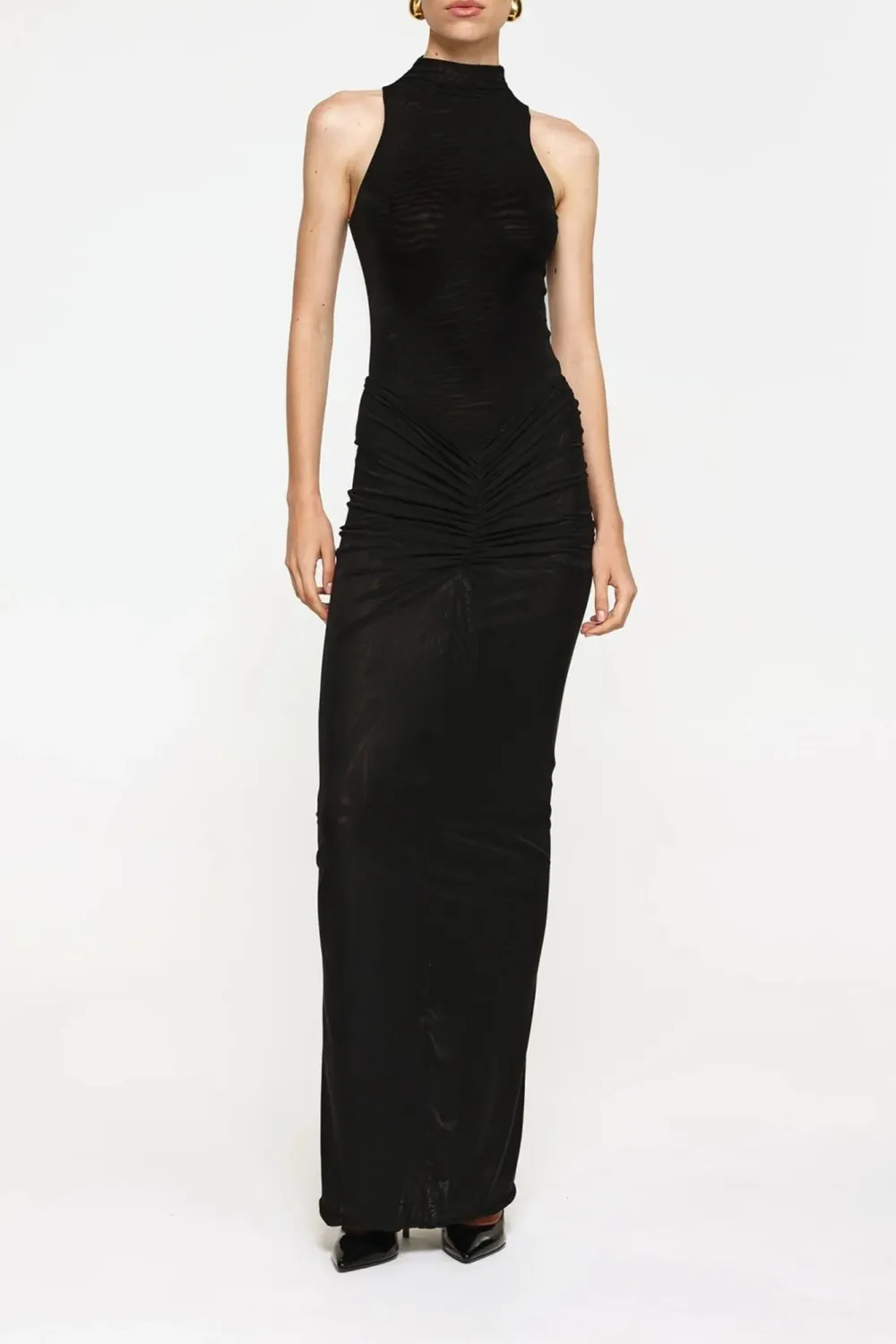 Black Off-Shoulder Comfortable Breathable Bodysuit