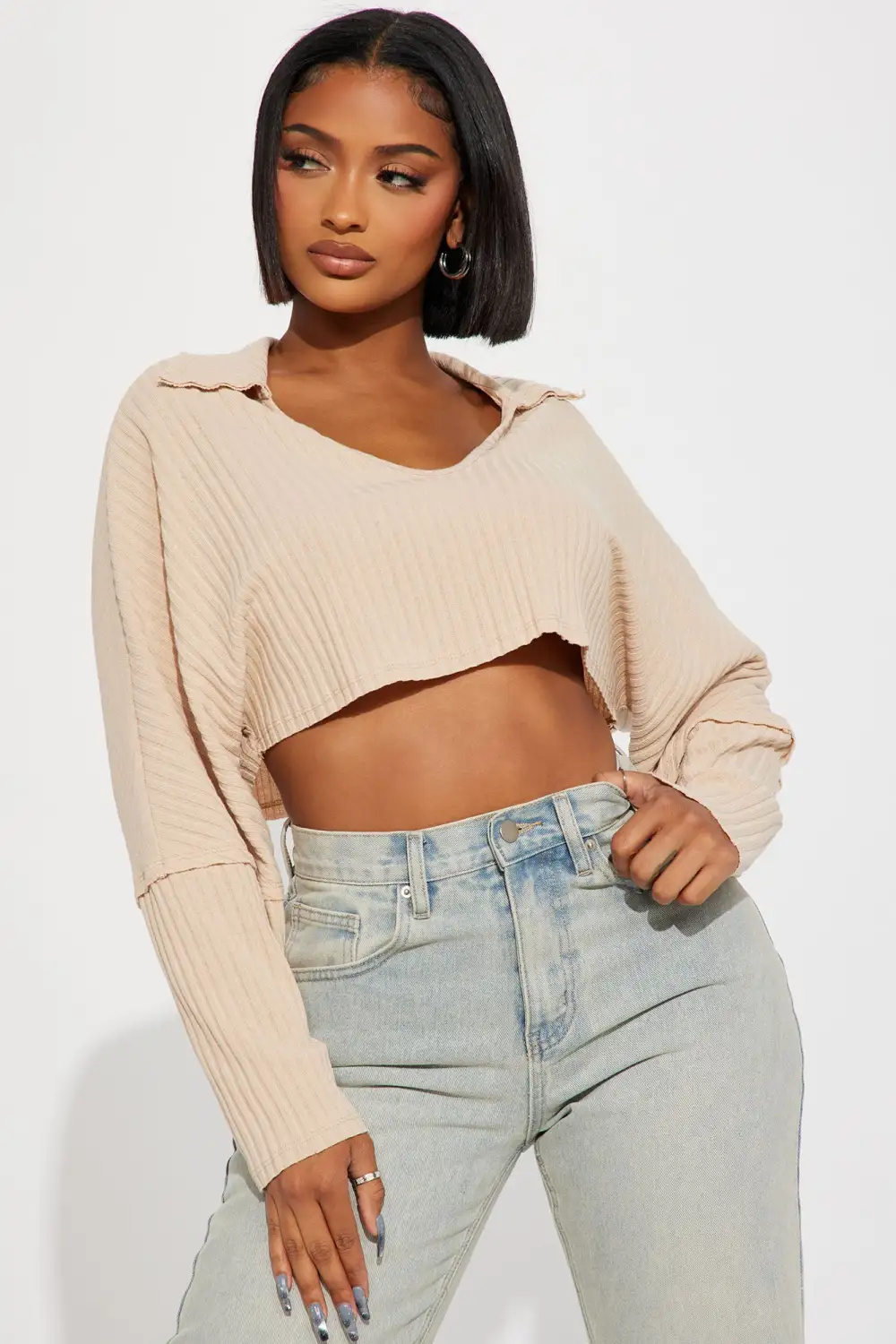 Timeless Crop Top - Beige