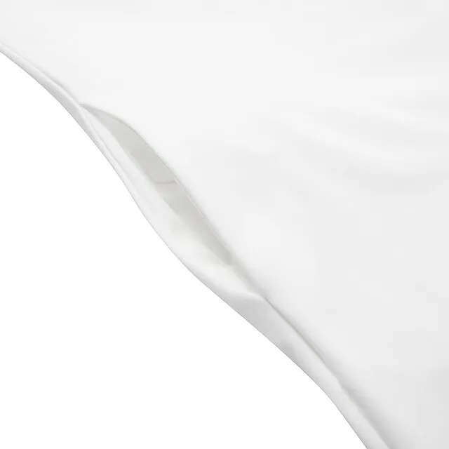 Women's Casual Dress Shift Dress White Dress Midi Dress White Short Sleeve Pure Color Button Summer Spring V Neck Basic Vacation Loose Fit 2023 S M L XL XXL 3XL