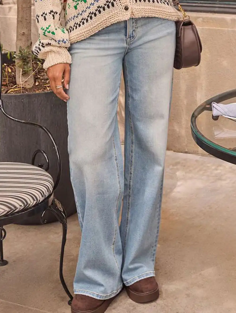 High Waisted Retro Loose Casual Jeans