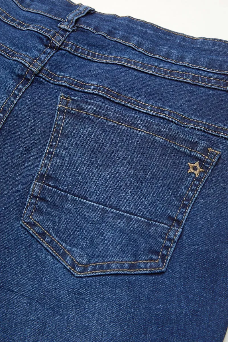 Button Up High Rise Skinny Jeans