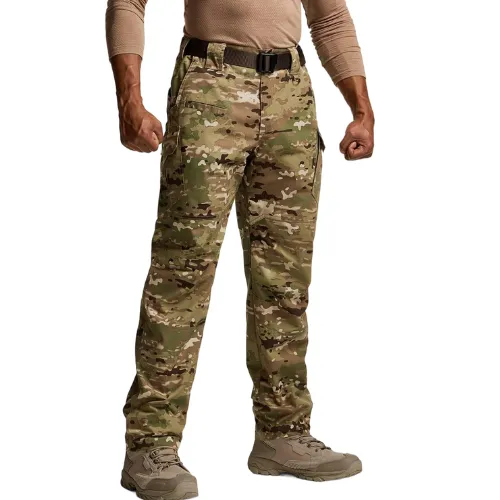 Men's Tactical Work Pants 9 Pockets Ripstop