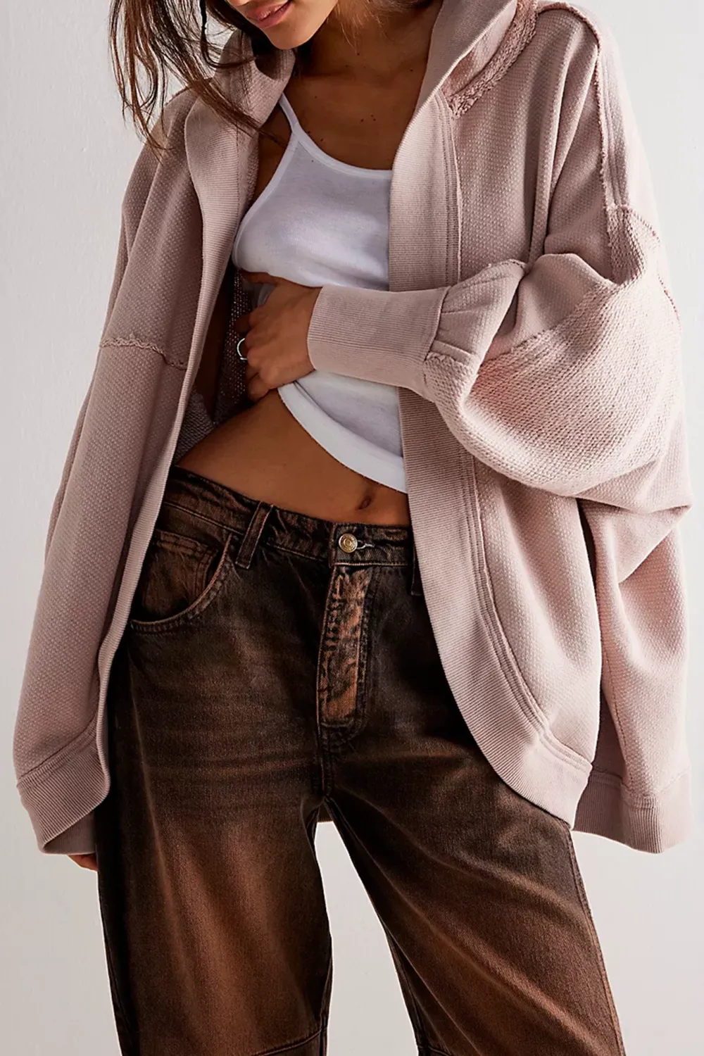 Fleece Lined Oversized Hoodie