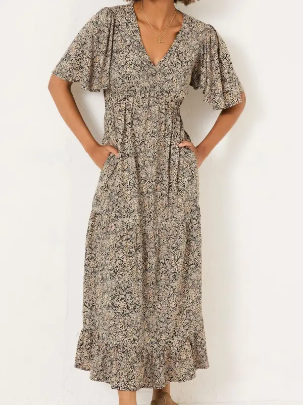 Black Grace Midi Dress