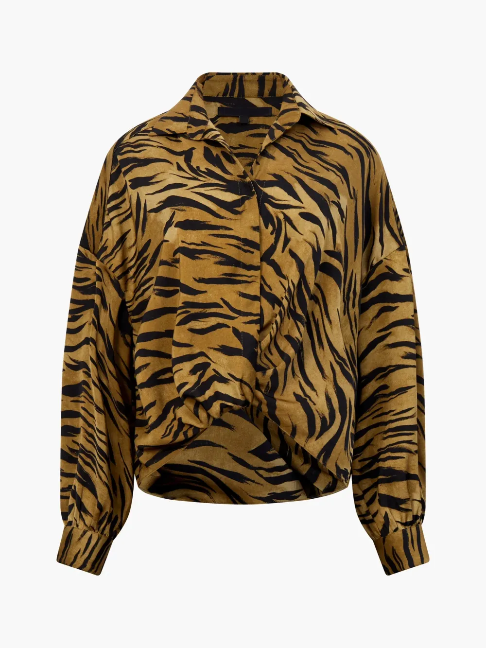 Trendy And Fashionable Striped Lapel Shirt