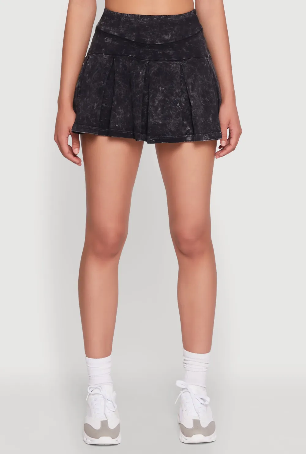 Retro High Waisted Pleated Skirt