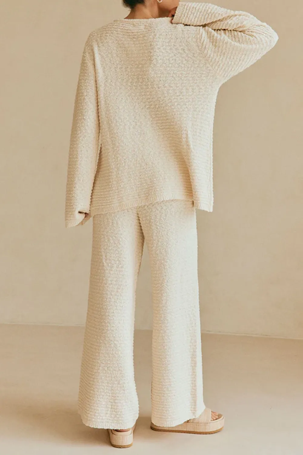 Soft Knit Flared Lounge Pants