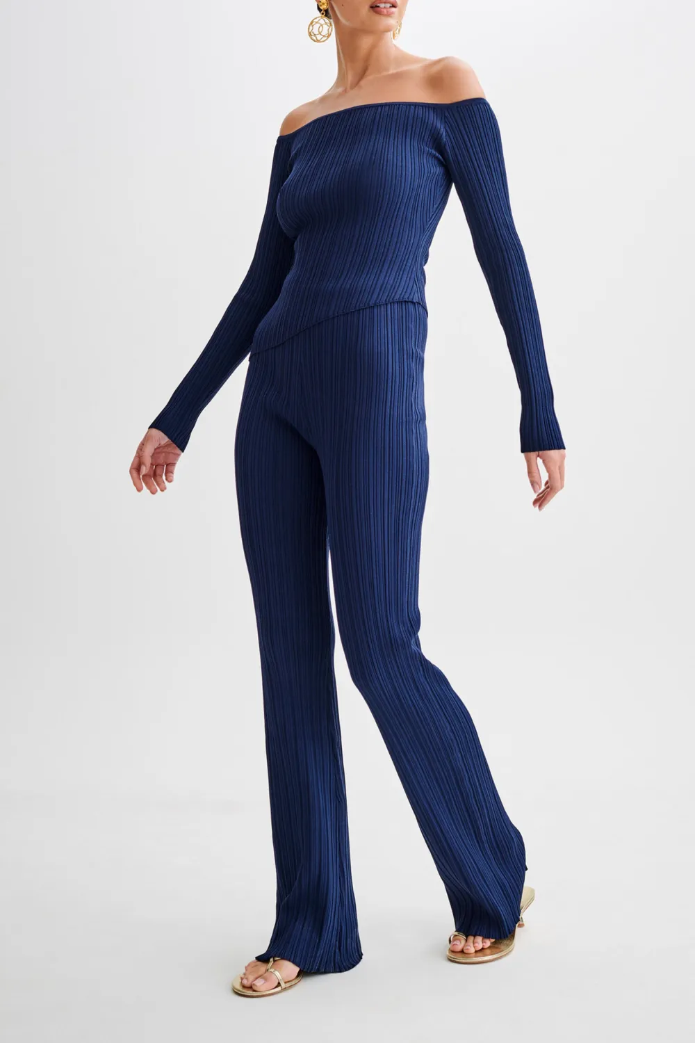 Daily Straight Leg Rib Knit Pant