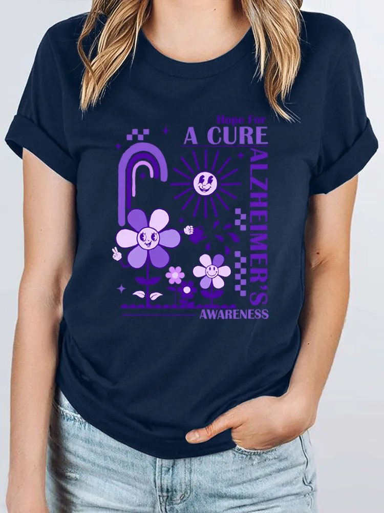 I Wear Purple For Someone Alzheimer's Awareness T-Shirt