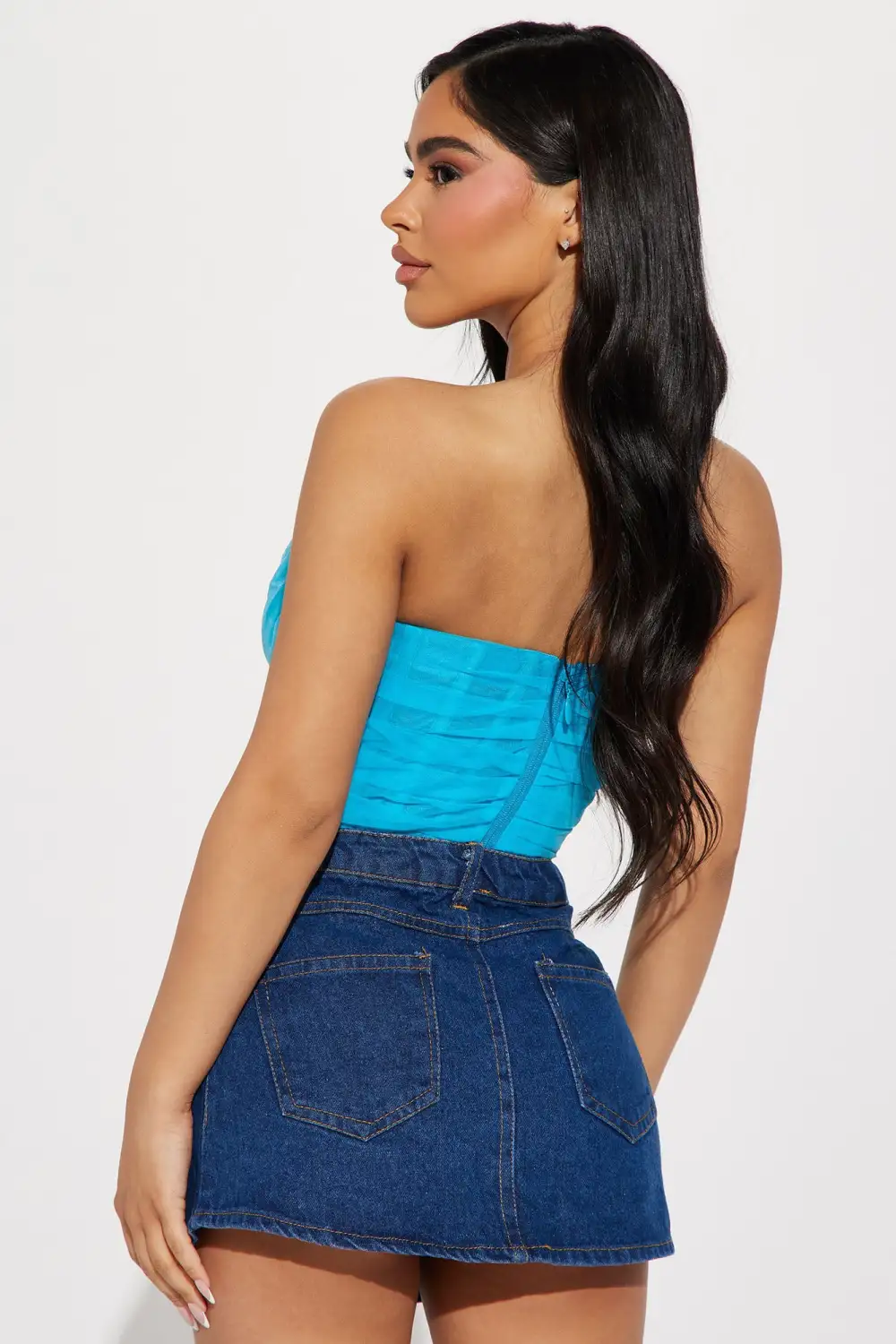 Enchanted Corset Top - Turquoise