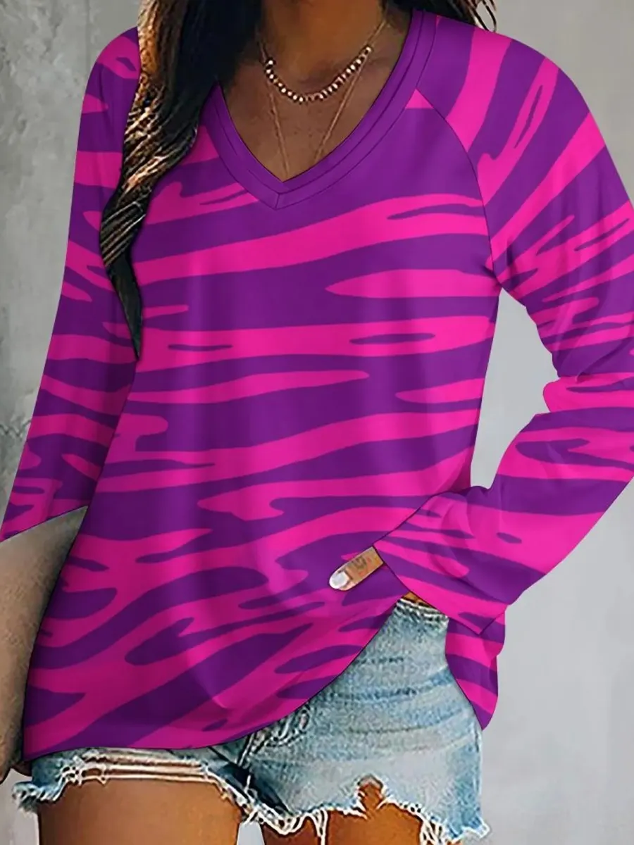 Chic Zebra Print Top