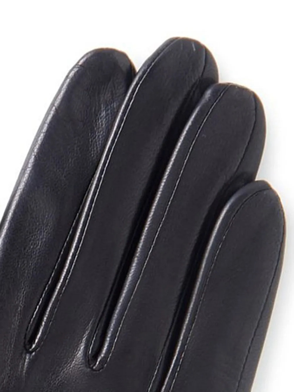 Black Leather Gloves