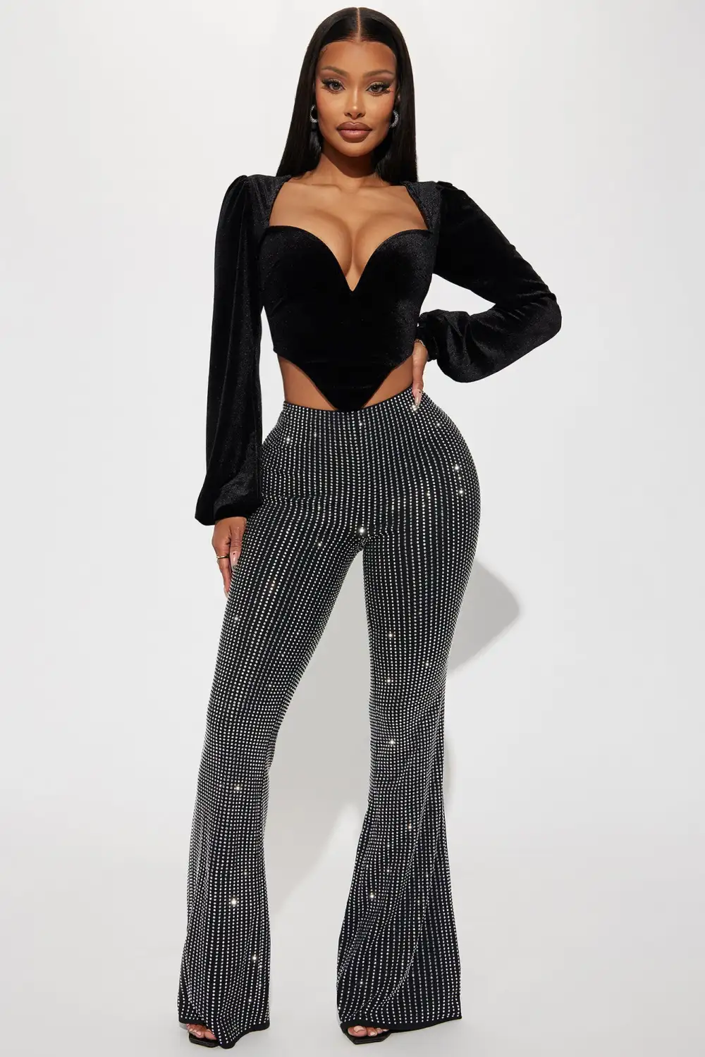 Bad Romance Velvet Top - Black