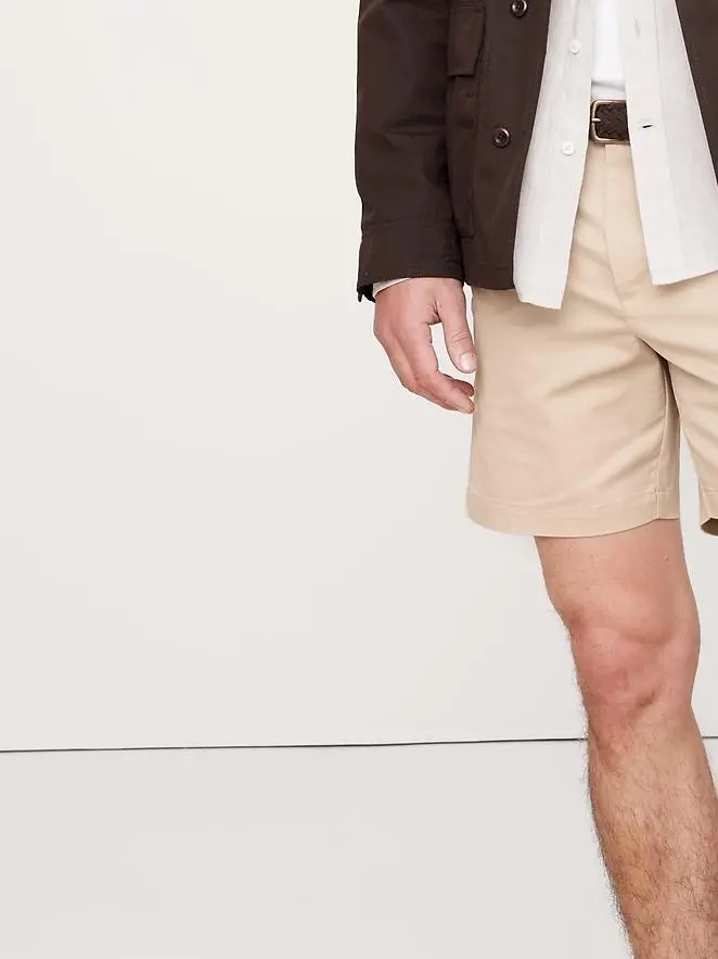 Men's Casual Mid-Rise Cotton Shorts