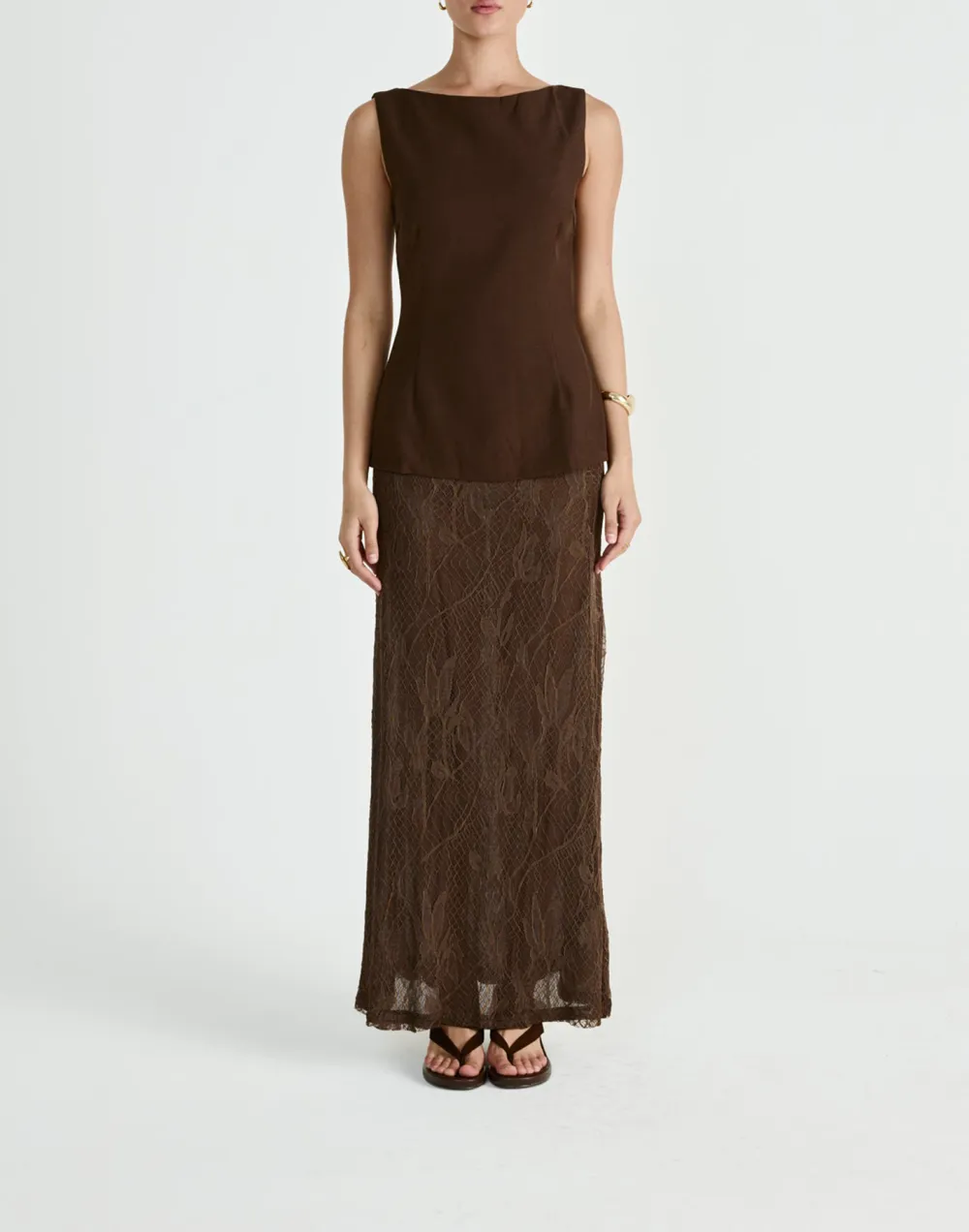 Low Waist Flowing Lace Skirt For Women