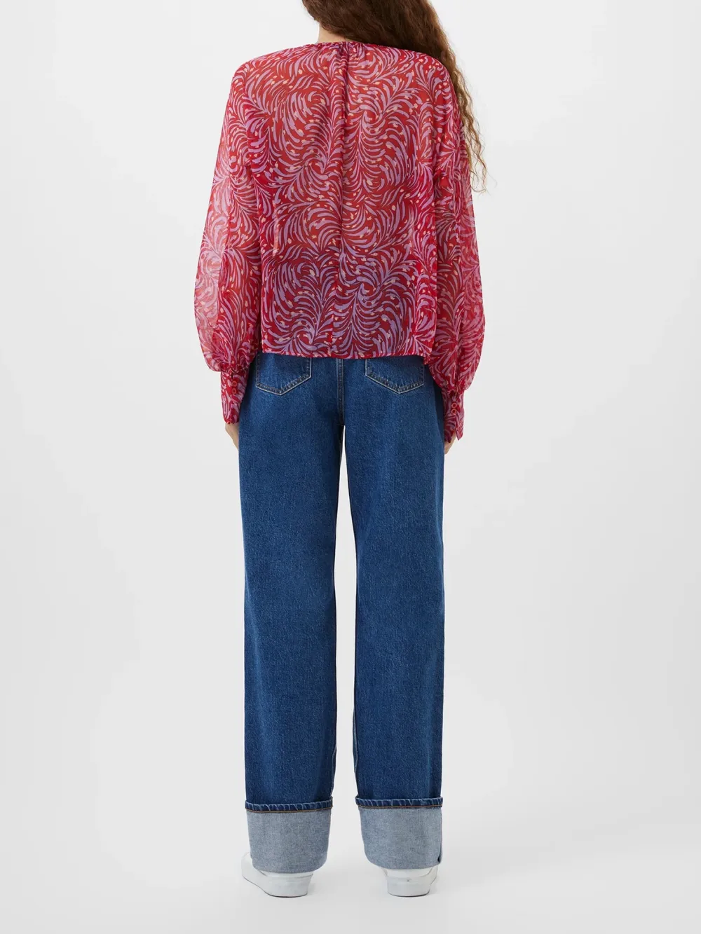 Breathable Printed Chiffon Ladies Top