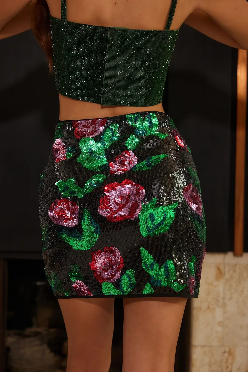 Rhinestone Short Camisole Top