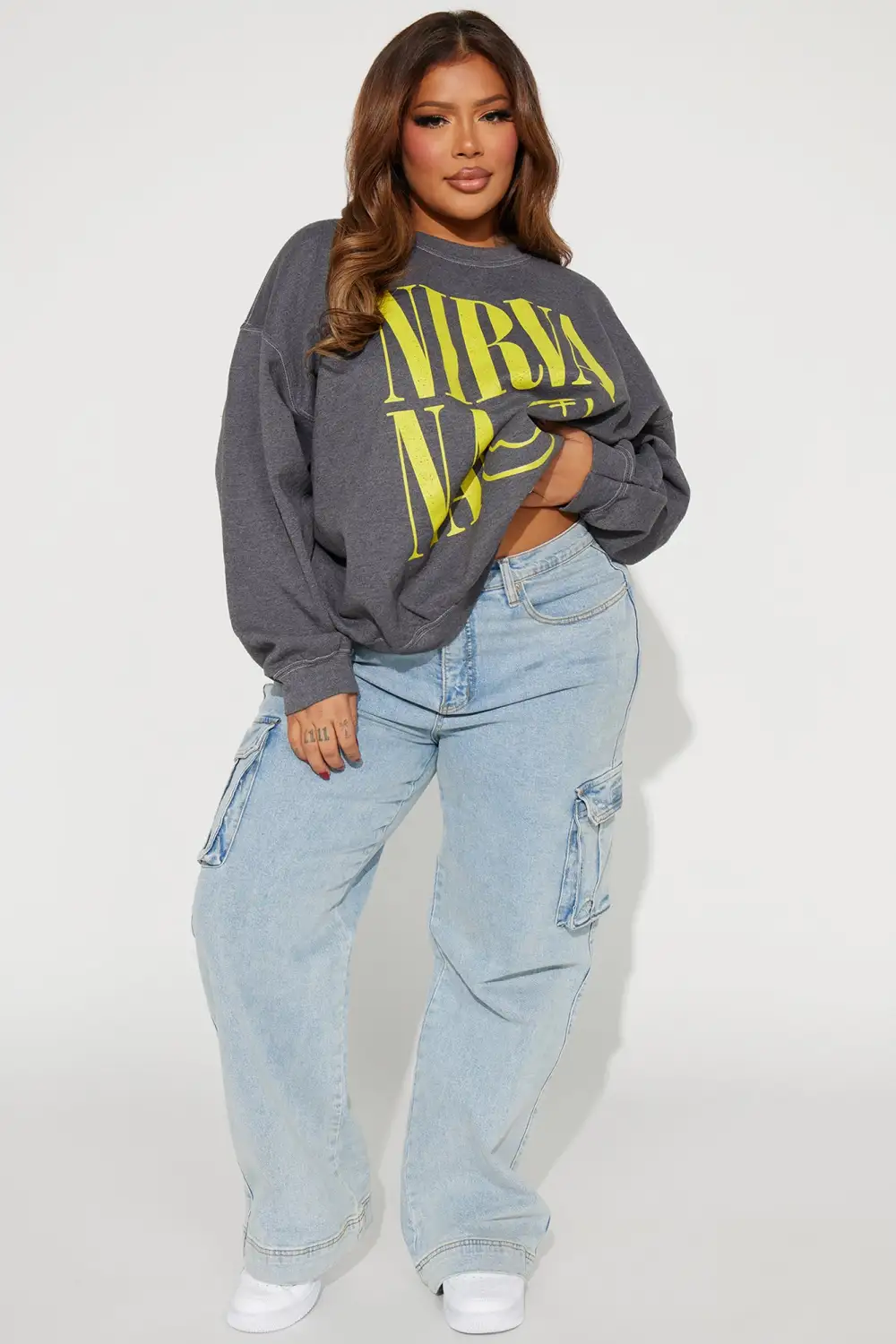 Lounge Act Nirvana Sweatshirt - Charcoal