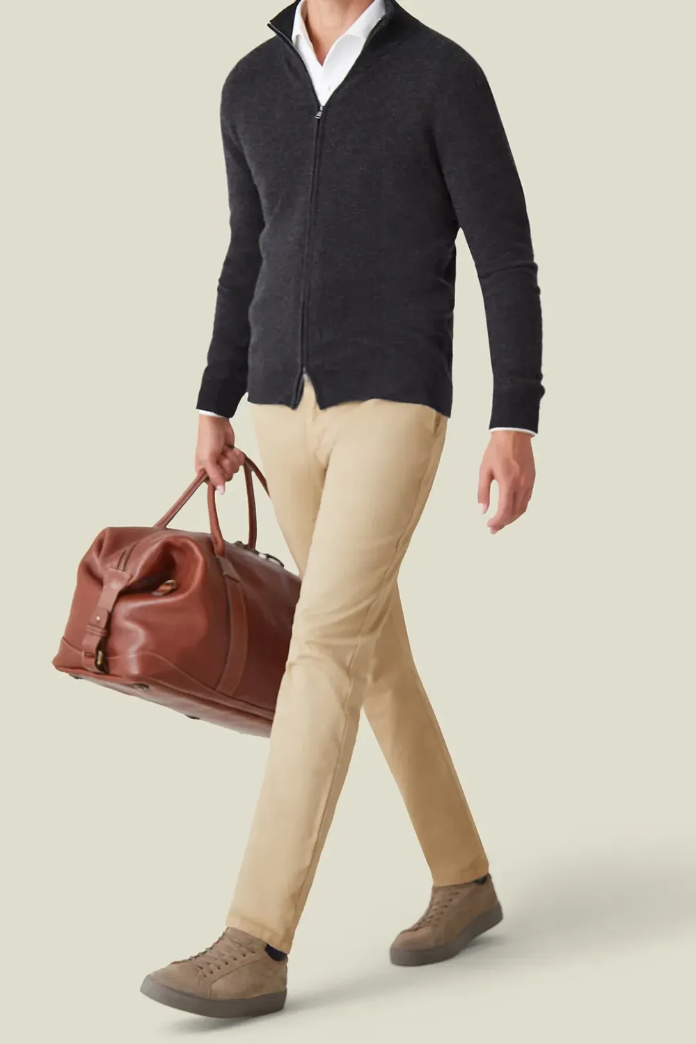 Zip Casual Style Cardigan