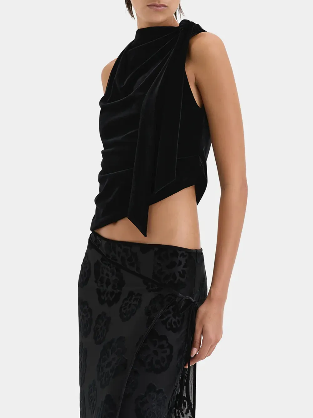 Casual Style Wrap Skirt Midnight