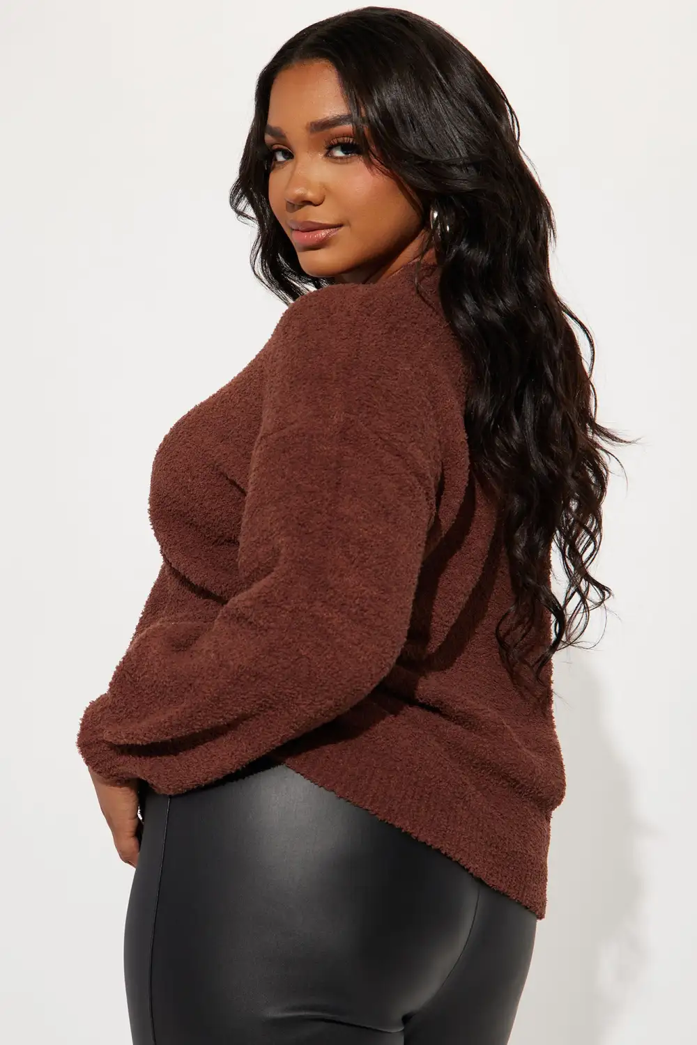 Cozy Intention Sweater - Chocolate