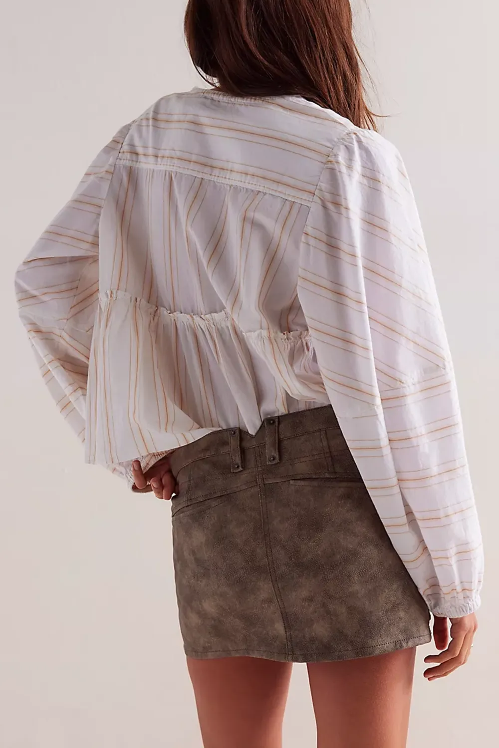 Faux Suede Mini Skirt