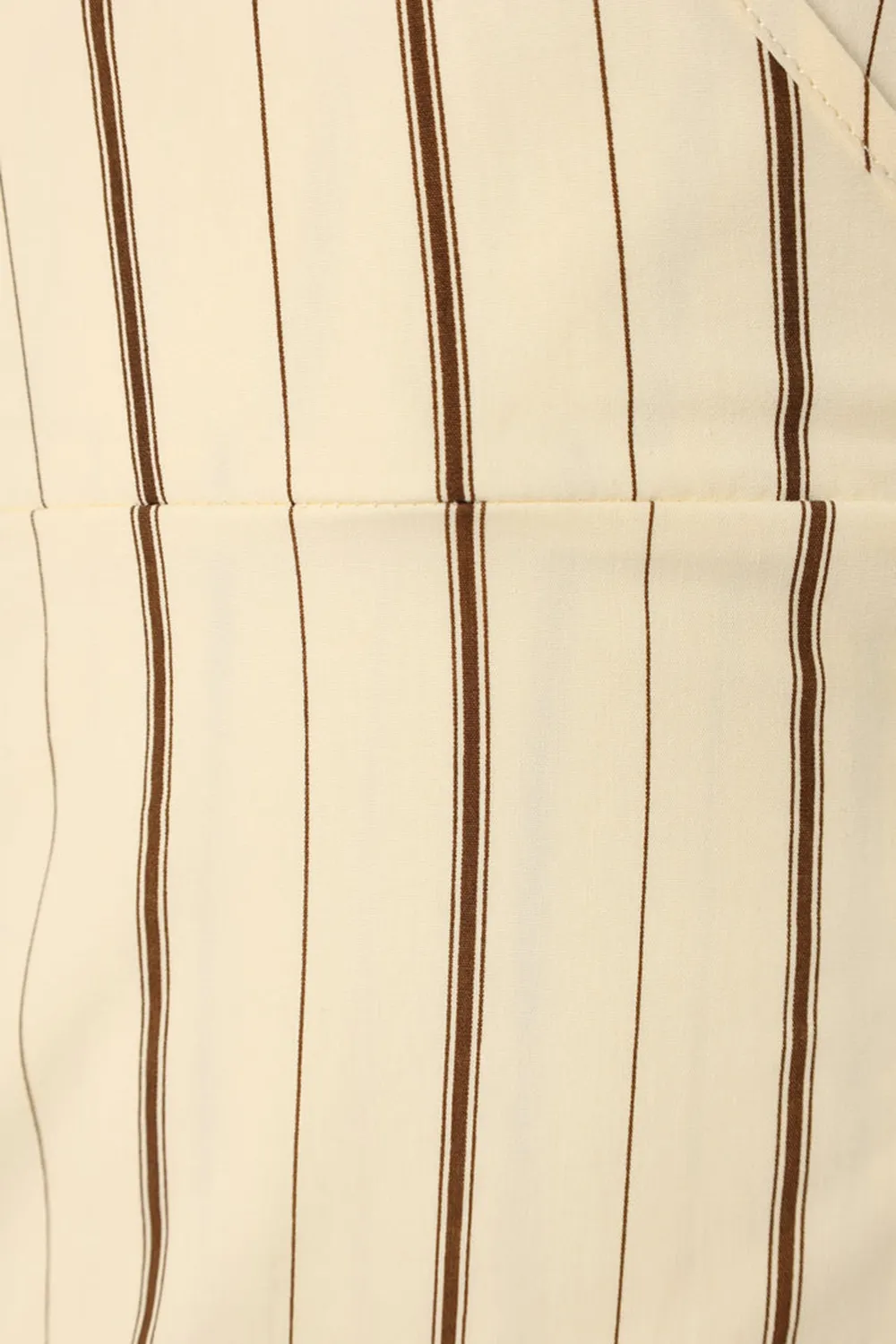 STRIPED PRINT WRAP MIDI  DRESS