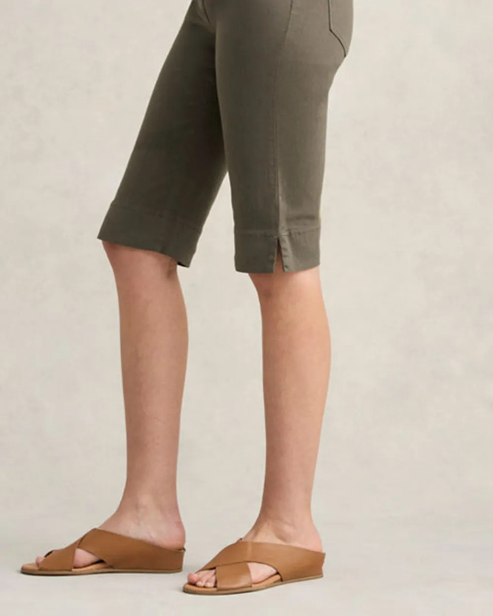 Twill Knee Length Shorts