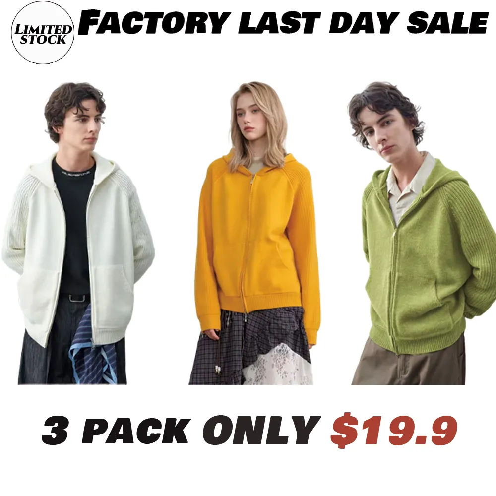 Multi-Color Anti-Pilling Loose And Simple Hooded Knitted Cardigan Sweater 2026, Fashionable, Trendy, Casual, Unisex, Versatile, And Preppy Style.