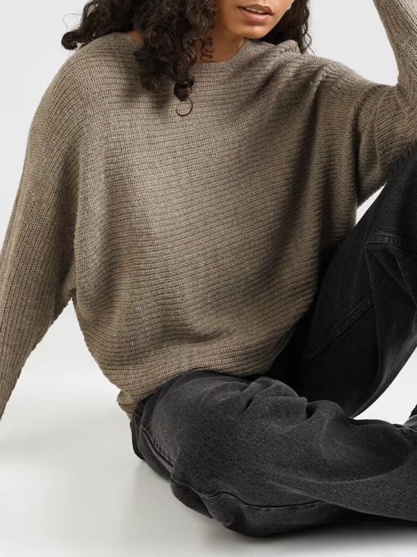 Crew Neck Long Sleeve Sweaters