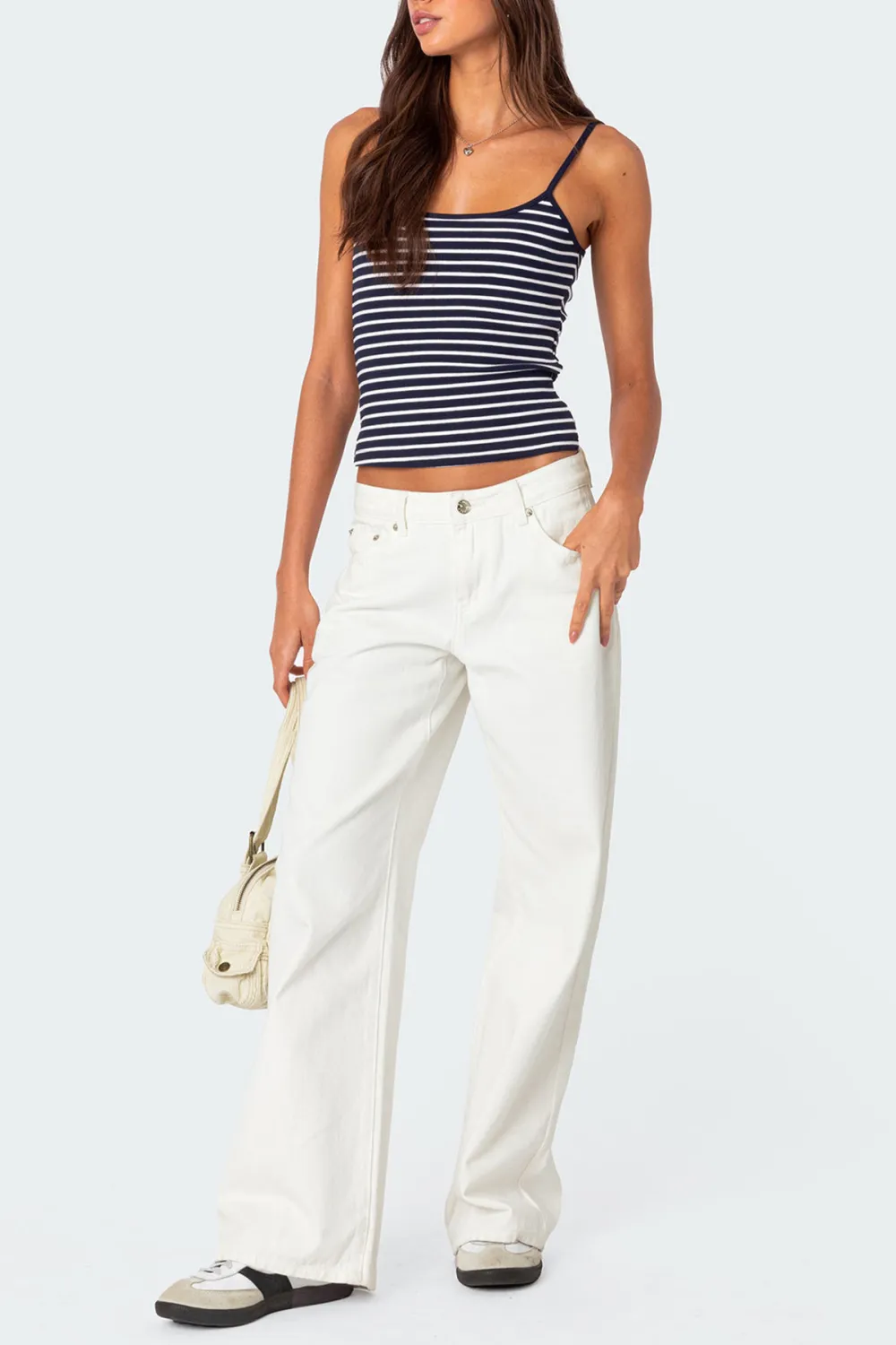 Striped Ribbed Tank Top